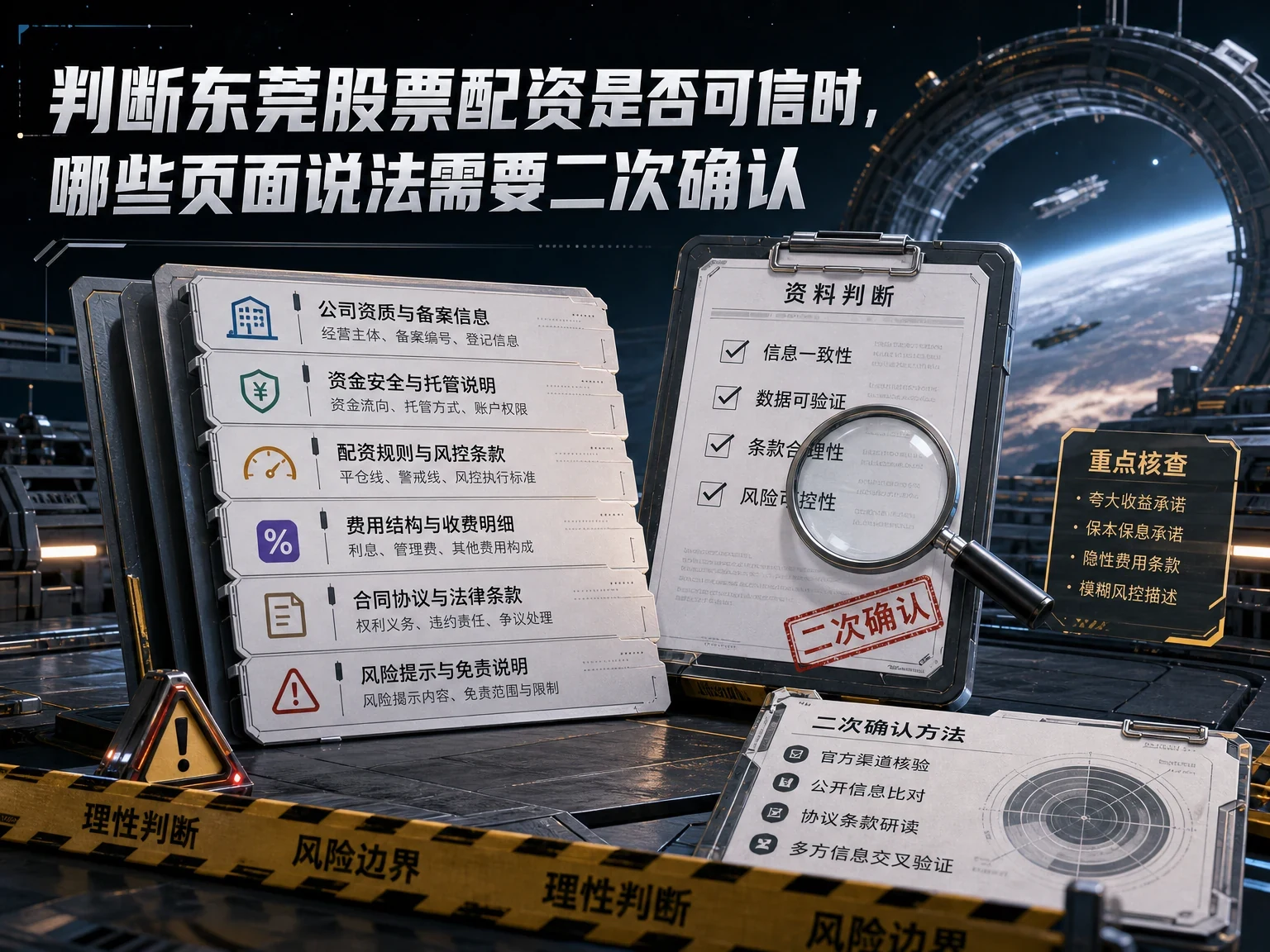 判断东莞股票配资是否可信时,哪些页面说法需要二次确认 插图